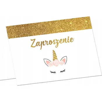 Pozvánka Narozeninové pozvánky Jednorožec 10,5x14,5cm 6 Ks