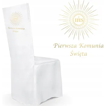 Potah na židli Potah na židli z matné tkaniny Svaté Přijímání Svatý den