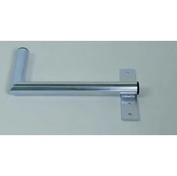 Držák antény na zeď u okna s pásem, pravé uchycení, galvanický zinek, délka 40cm