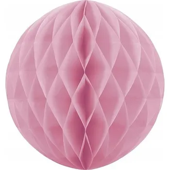 Obraz Dekorace "Honeycomb Koule", pudrová růžová, Partydeco, 40 cm