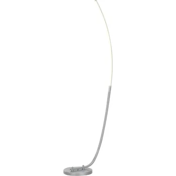 Stojací lampa HOMCOM LED stojací lampa s nožním spínačem stříbrná