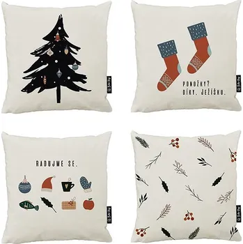 Povlečení Butter Kings Set povlaků na polštář Christmas equipment