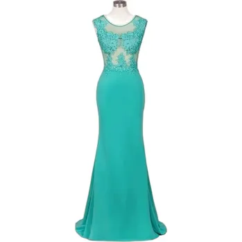 Dámské šaty Večerní šaty s průsvitnými detaily a krajkovými aplikacemi Barva: Barevná, Velikost: S