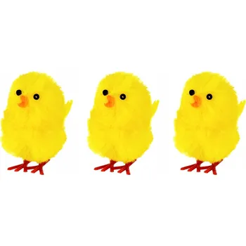 Velikonoční dekorace Velikonoční kuřátka - 5 cm, 3 ks