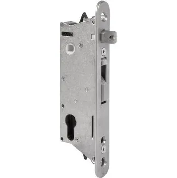 Garážová vrata LOCINOX® SIXTYLOCK zadlabávací zámek pro křídlové vrata, rozteč 92 mm, zádlab 57 mm, pro profil 60 mm a více