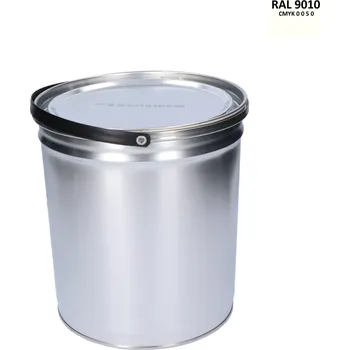 Lak na dřevo Barva antikorozní polomatná na zinek 5kg čistá-bílá