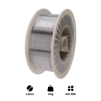 Svářečka Svařovací drát / AISI 308L (1.0 mm) 15kg, pro svařování MIG-MAG nerez