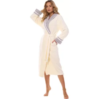 Dámská móda Dámský župan 2409 Madame cream - L&L krémová XL