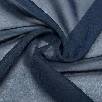 Dámské šaty Mini šaty s páskem – šifonový model pro párty a večírky Barva: Tmavě Modrá, Velikost: L