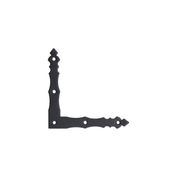 Příslušenství k oknu Dekorativní/ozdobnýrohovník 100x100x15mm, 2.0mm, černé práškování, počet 5.0mm dier-5ks