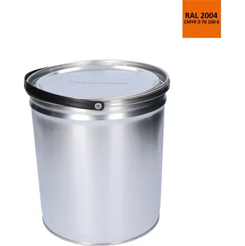 Lak na dřevo Barva antikorozní polomatná na zinek 5 kg čistě-oranžová