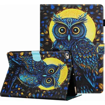 Pouzdro na tablet VSECHNONAMOBIL 67246 ART Zaklápěcí pouzdro pro Apple iPad 9.7 (2017) / 9.7 (2018) / iPad Air (1 / 2) BLUE OWL