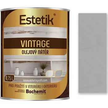 Lak na dřevo Estetik Vintage šedý 0,75l