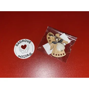 HandMade by VeJa Andílek na dřevěném andílku lll. (malé srdce)