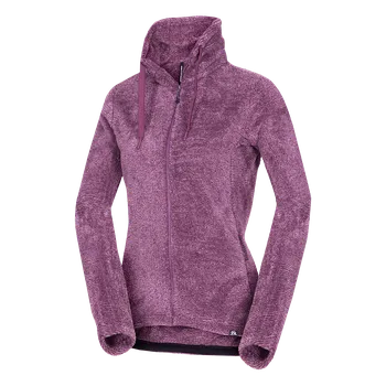 Dámská mikina Northfinder Dámský outdoorový flísový svetr v melanžovém stylu LACY, wine, M