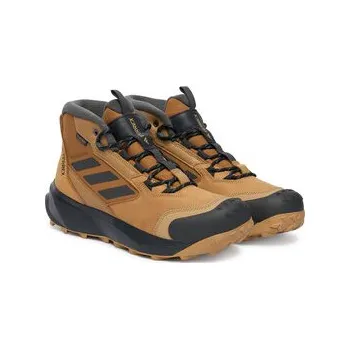 Pánská treková obuv Trekingová obuv adidas Terrex Winter Leather Mid Cut Rain.Rdy Cold JR5297 Hnědá 40_23