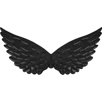 Karnevalový doplněk Andělská křídla černá 44x22 cm