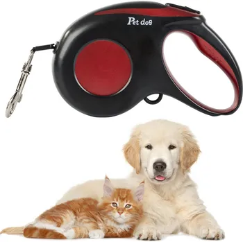 Vodítko pro psa Verk Silné automatické vodítko se zámek pro psy odolná dlouhá páska 5m 15kg