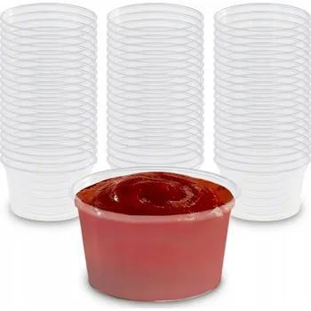 Dóza na potraviny Nádoby s víčkem 100 ml na omáčky, dipy 100 ks