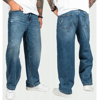 Pánské džíny Pánské volné džíny BAGGY modré denim široké streetwear 34