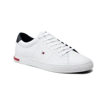 Pánská obuv Sneakersy Tommy Hilfiger Essential Leather Detail Vulc FM0FM04047 Bílá 46
