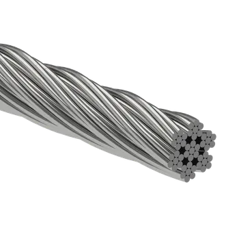 Oceľové lanko ø 4mm (7x7 dr.) /galvanicky pozinkované