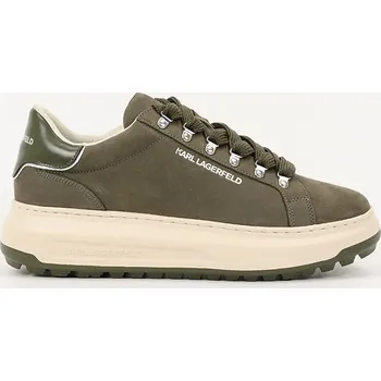 Pánské tenisky Kožené tenisky Karl Lagerfeld KAPRI LUG pánské, zelená barva, KL57545 KL57545.2KK 91X, EUR 42