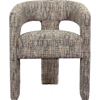 Křeslo Designové čalouněné jídelní křeslo Leith vícebarevné