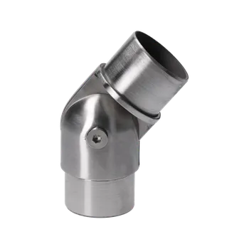 Zábradlí Spojka - nastavitelná s kloubem na trubku ø 42,4 mm, broušená nerez K320 / AISI316