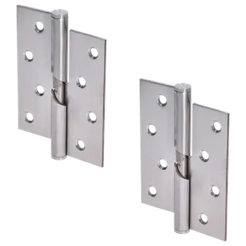 pant Nerezové panty 2ks (pravé), 100x75x2.5mm, Max. nosnost: 80 kg (2 panty), broušená nerez K320 /AISI304