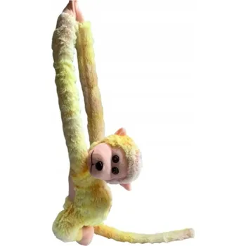 plyšák Plyšová opička zavěšená na suchý zip se zvukem małpa plyšový mazlíček přítulníček barevná