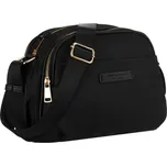 nylonová taška přes rameno se zipem a magnetickým klipem Barva: Černá