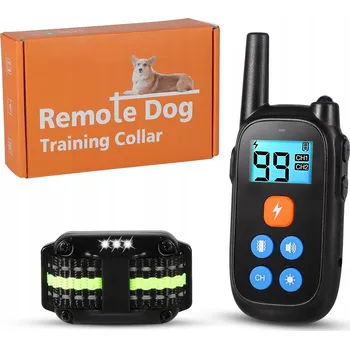 Obojek pro psa ELEKTRICKÝ VÝCVIKOVÝ OBOJEK PRO PSA S DOSAHEM 800M, DÁLKOVÉ OVLÁDÁNÍ PRO MALÉ I VELKÉ PSY