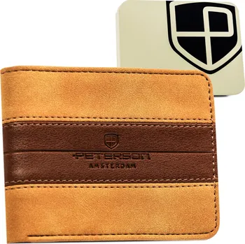 Peněženka Peterson peněženka eko kůže hnědá - muž