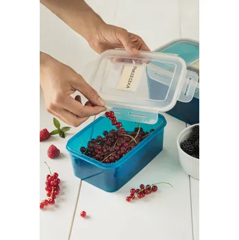 BRANQ QLock 1 l modrá – plastová dóza na potraviny
