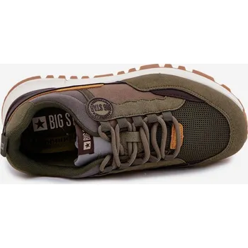 Sada pánského spodního prádla Pánské sportovní tenisky Big Star HI-POLY SYSTEM – tmavě zelené Velikost: 43