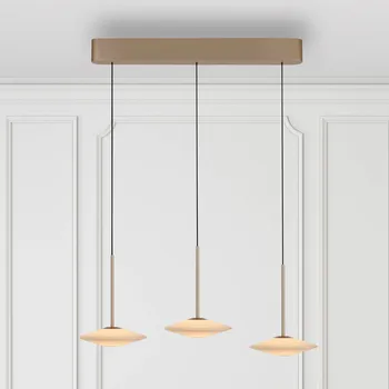 Paul Neuhaus LED závěsné světlo Elipsa, 3-ramenné, bílé/bronzové bílá, bronzová 3 x 7,5 W LED - Doprava zdarma