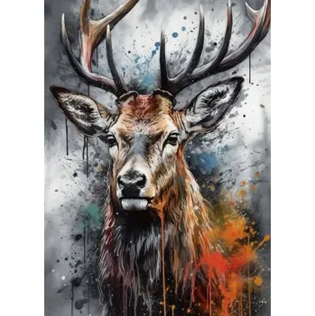 Obraz DIAMANTOVÁ VÝŠIVKA Diamantová Mozaika Portrét Jelena Malování 30x40 cm