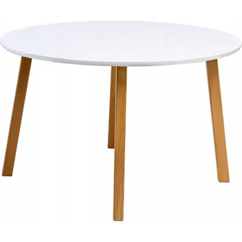 Konferenční stolek Konferenční stolek POSNORD kulatý 80 x 80 x 50 cm bílý