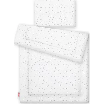 Povlečení Sada povlečení s výplní 135x100 cm - mini hvězdičky šedé