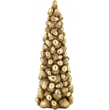 Vánoční dekorace Zlatý vánoční stromeček v žaludu Dekorace Ozdoba na Vánoce