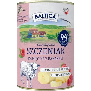 Krmivo pro psa Baltica Štěně Jehněčí s banánem 400g