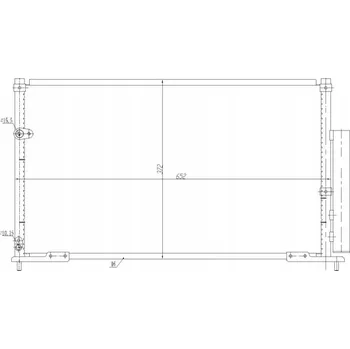 Výparník klimatizace Hart 621 645 Kondenzátor klimatizace (chladič)