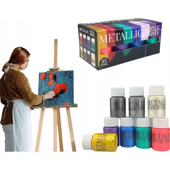 Vodová barva Akrylové barvy 8 ks