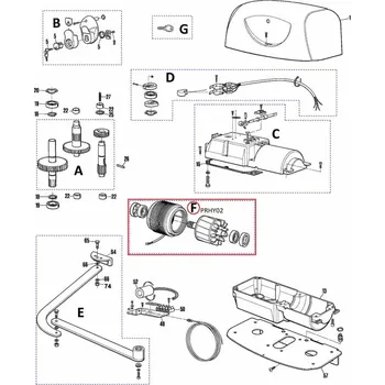 PRHY02 kit - stator a rotor pro Hyppo 220V