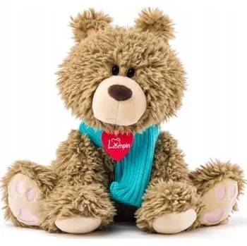 plyšák Plyšová Hračka Medvídek Bariboo s šálou Premium - 25 cm