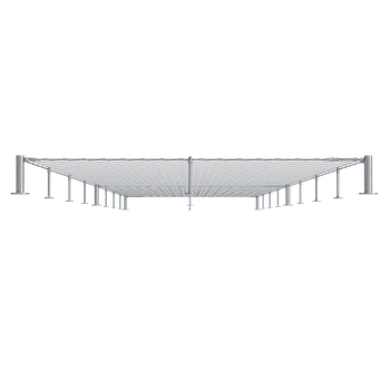 Zábradlí Set pre fasádnu lankovú stenu, rozmer: 1.8x10m, odsadenie od steny: 200mm, Nerez - kombinácia AISI 304 a 316. Obsahuje potrebné množstvo komponentov