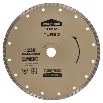 Řezný kotouč Profesionálny Turbo diamantový kotúč 230x2.6x22