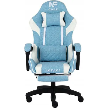 Herní židle Herní křeslo Infini Core Light Blue/White (světle modré/bílé)