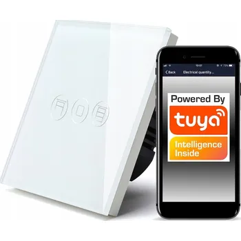 vypínač WiFi Dotykový Spínač Rolet TUYA, Bílý